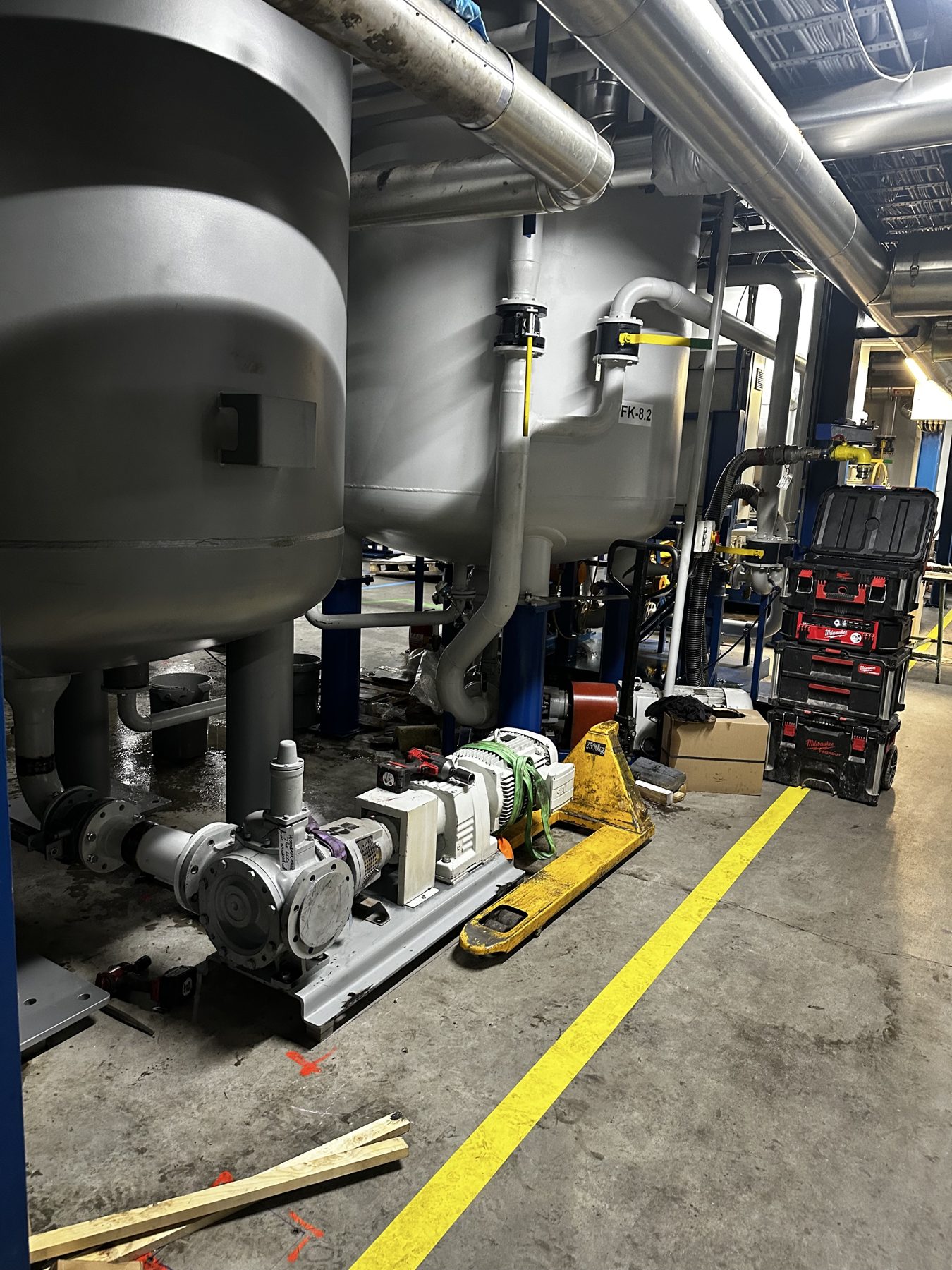 Industrial mechanical installation